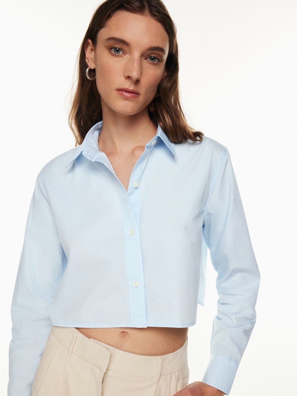 ARITZIA WILFRED FREE ALLIER POPLIN SHIRT SIZE S